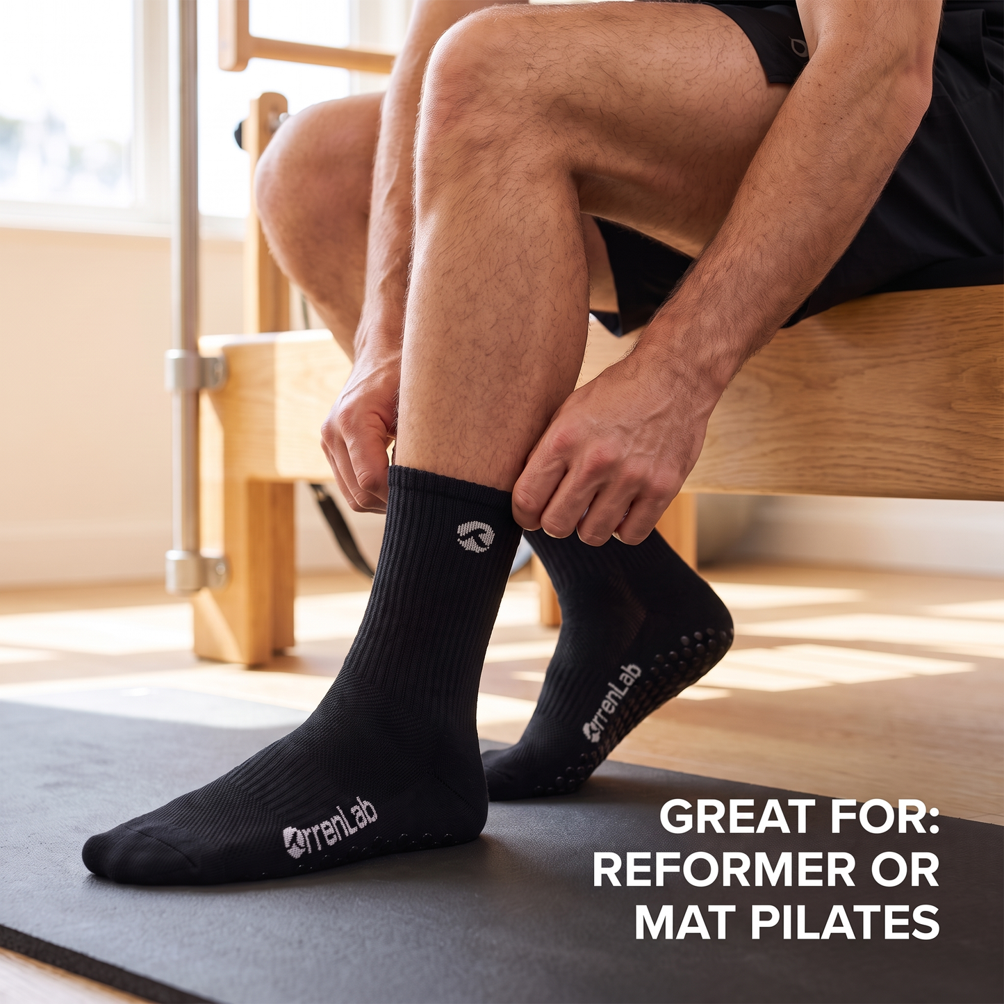 OrrenLab Men’s Pilates Grip Socks